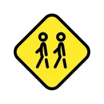 Children Crossing SVG Icon